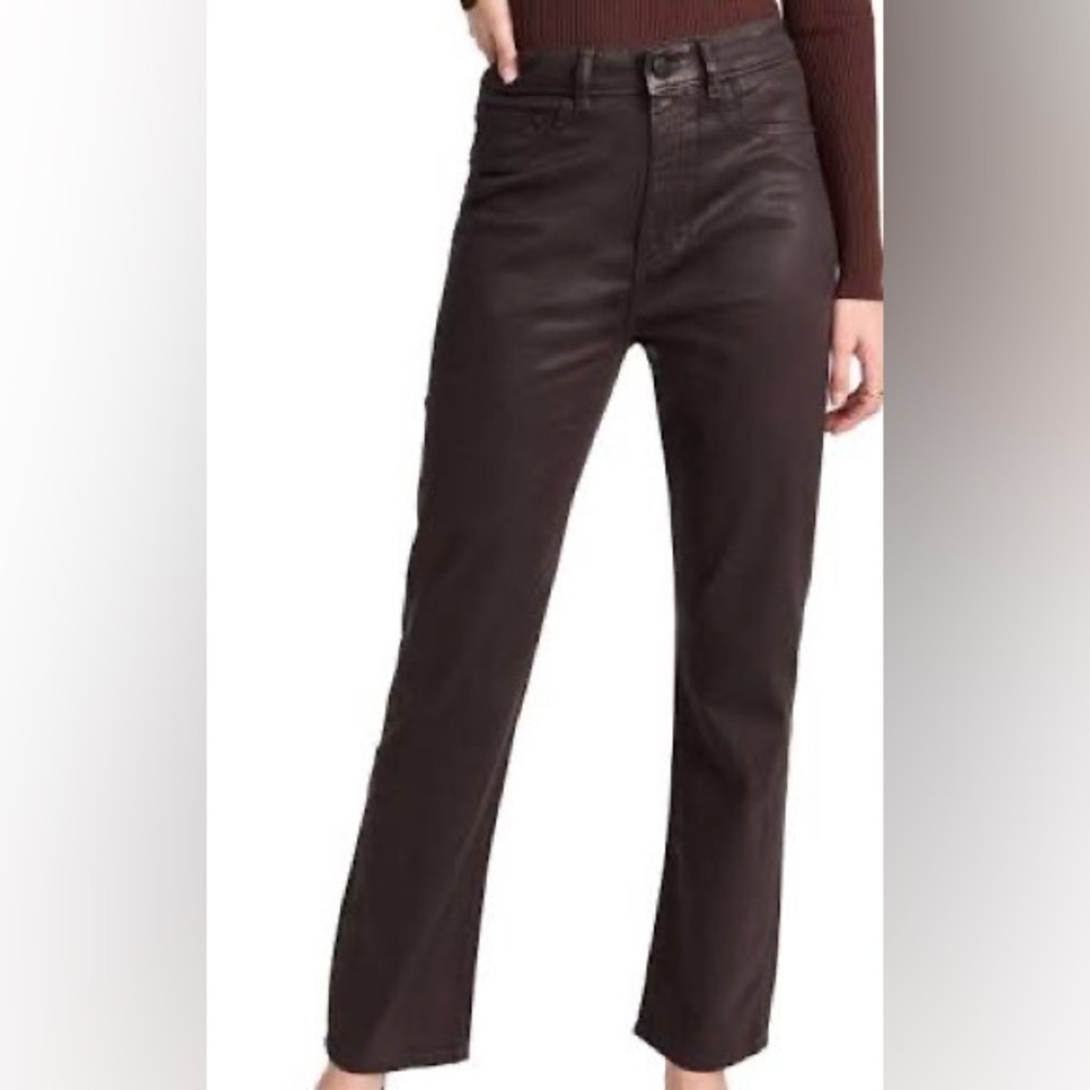 DL1961 Brown Emilie Straight Ultra High Rise Vintage Size 25